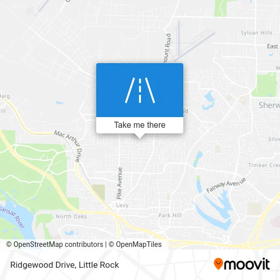 Ridgewood Drive map