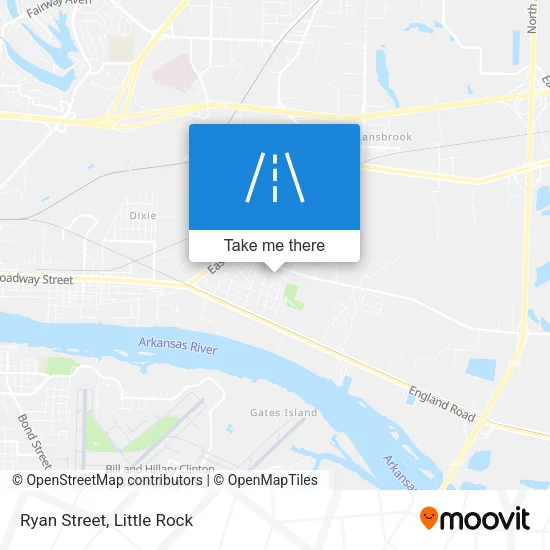 Ryan Street map