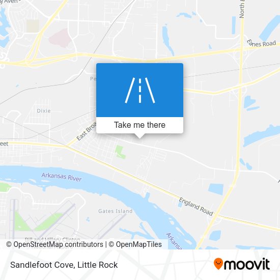 Mapa de Sandlefoot Cove