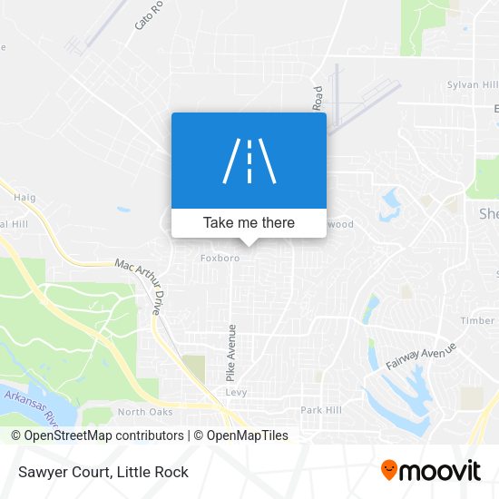 Mapa de Sawyer Court
