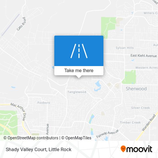 Shady Valley Court map
