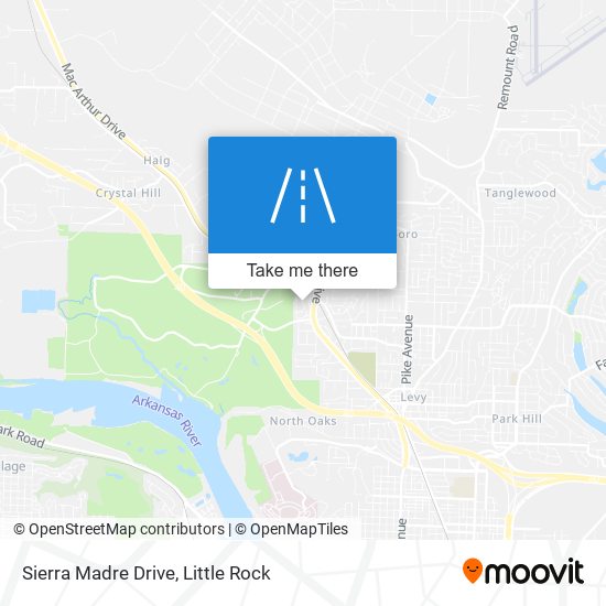 Sierra Madre Drive map