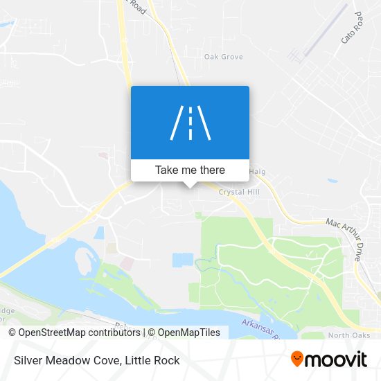 Silver Meadow Cove map