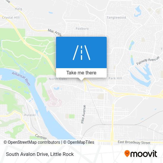 South Avalon Drive map
