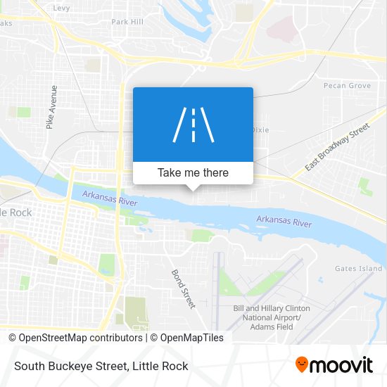 South Buckeye Street map
