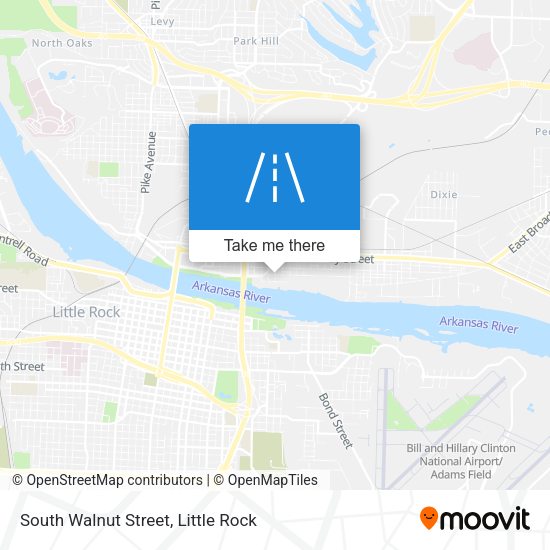 Mapa de South Walnut Street