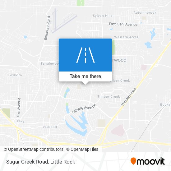 Mapa de Sugar Creek Road