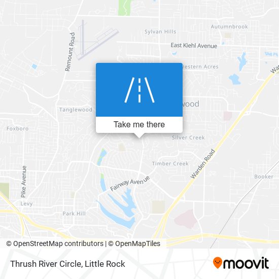 Thrush River Circle map