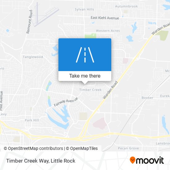 Timber Creek Way map