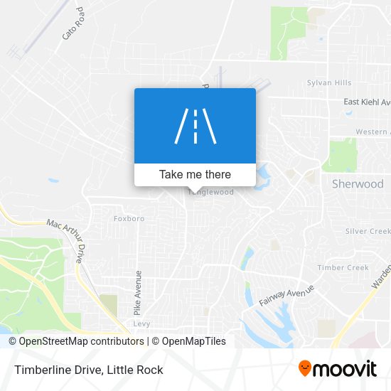 Mapa de Timberline Drive
