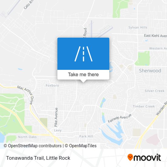 Tonawanda Trail map