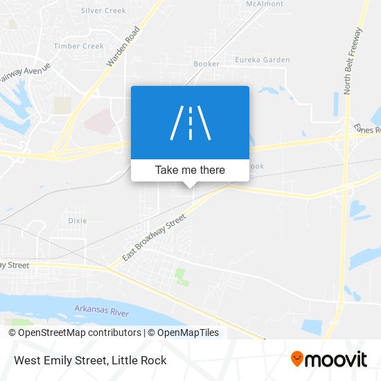 West Emily Street map