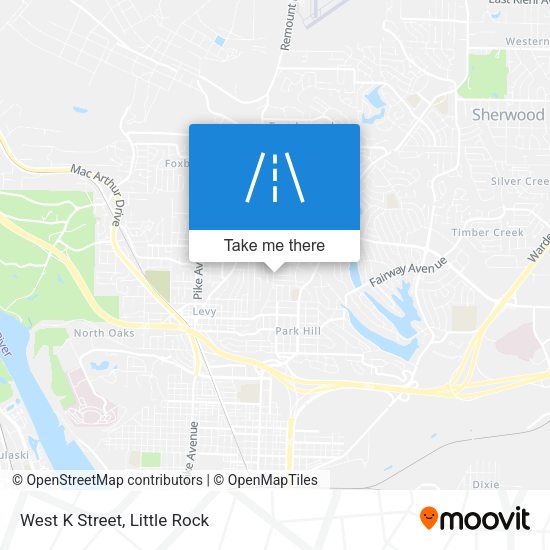 Mapa de West K Street