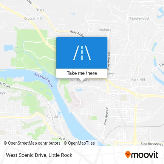 West Scenic Drive map