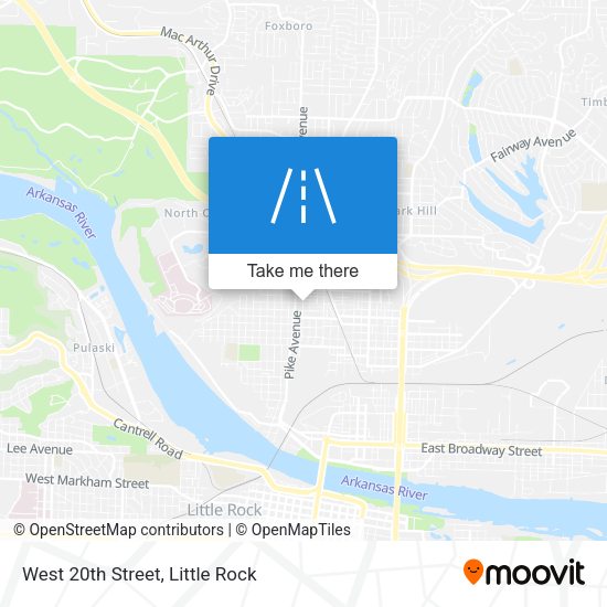 Mapa de West 20th Street