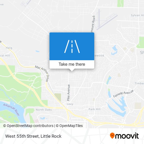 West 55th Street map