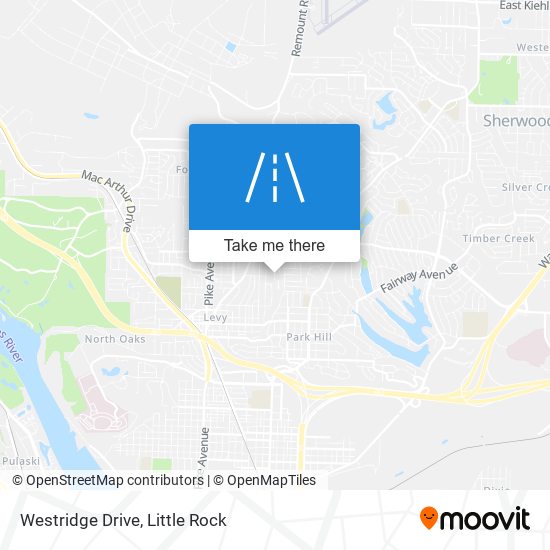 Mapa de Westridge Drive