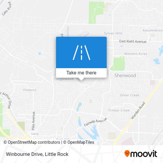 Winbourne Drive map