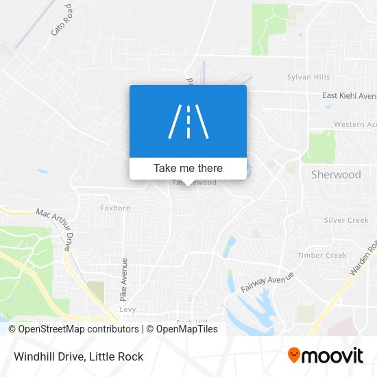 Mapa de Windhill Drive