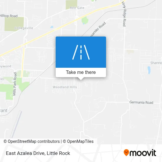 East Azalea Drive map