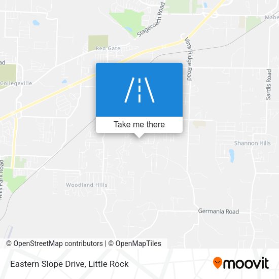 Mapa de Eastern Slope Drive