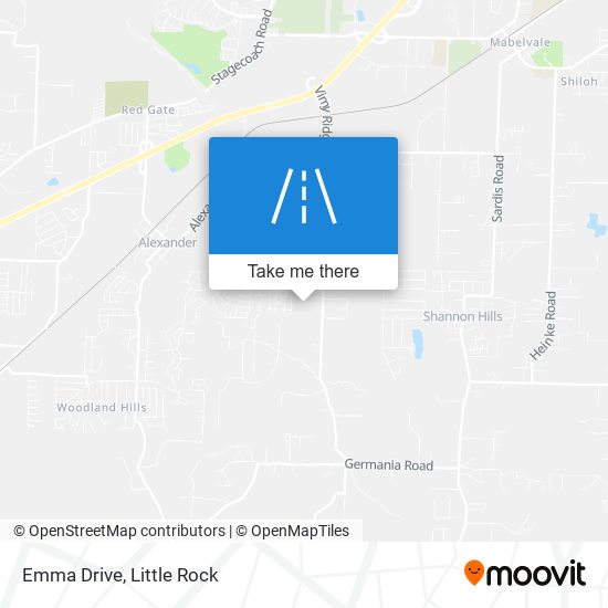 Emma Drive map