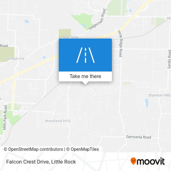 Mapa de Falcon Crest Drive