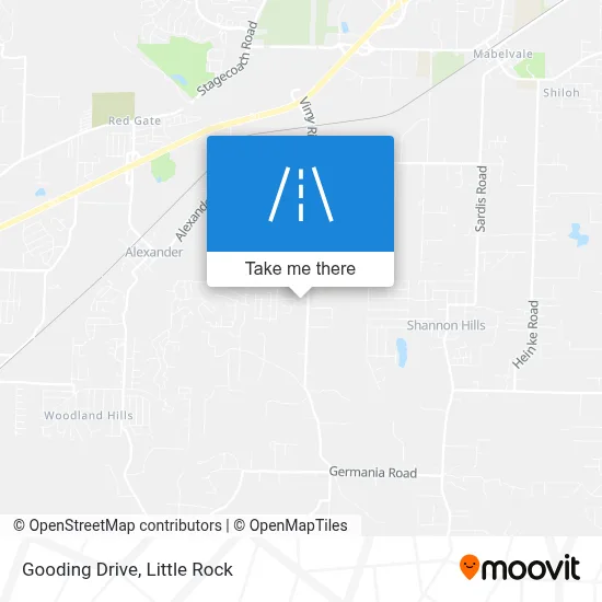 Gooding Drive map