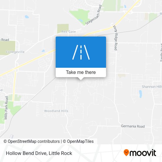 Mapa de Hollow Bend Drive