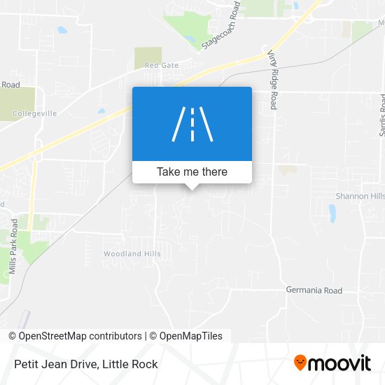 Petit Jean Drive map