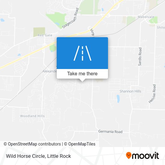 Wild Horse Circle map