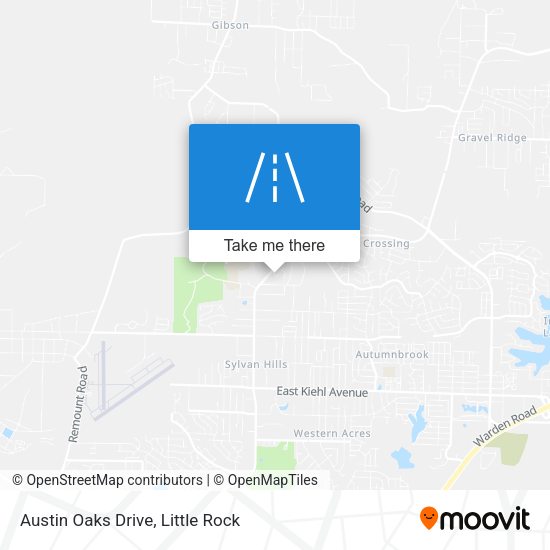 Mapa de Austin Oaks Drive