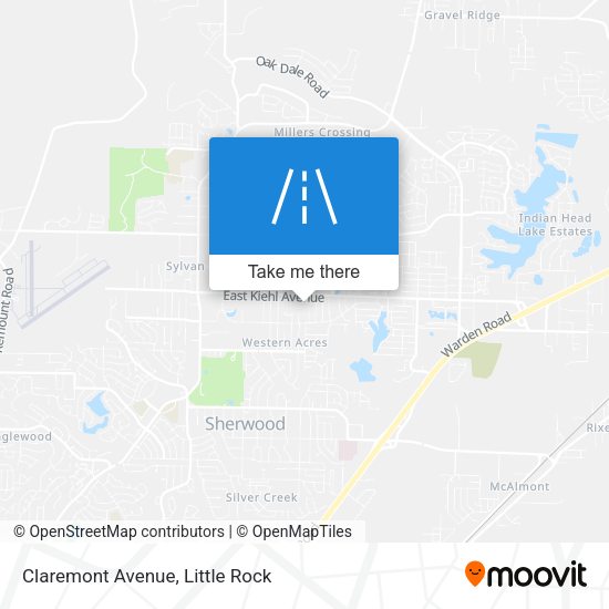 Claremont Avenue map