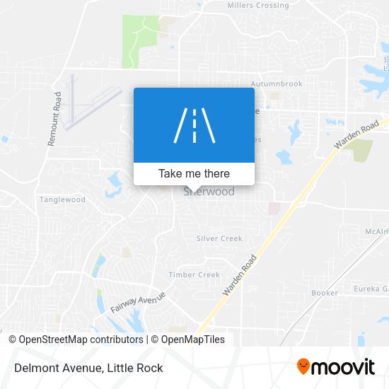 Delmont Avenue map