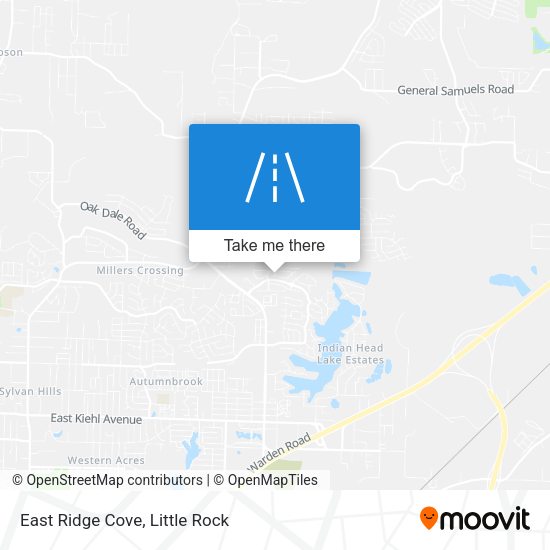 Mapa de East Ridge Cove