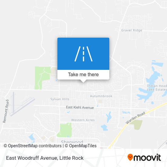 East Woodruff Avenue map