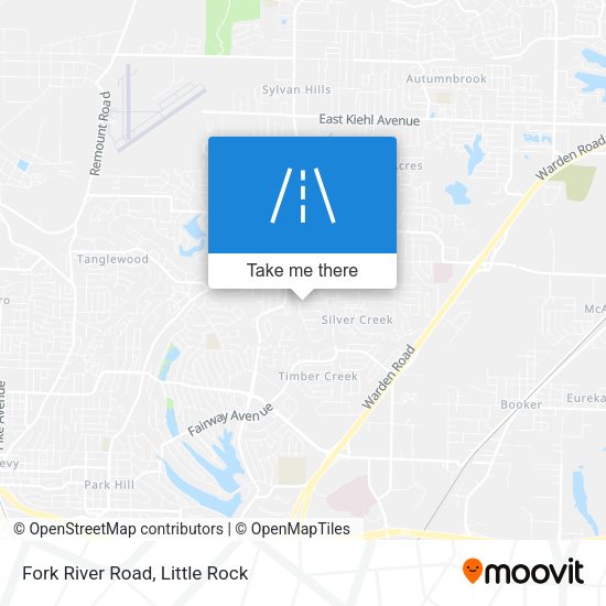 Fork River Road map