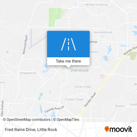 Fred Rains Drive map