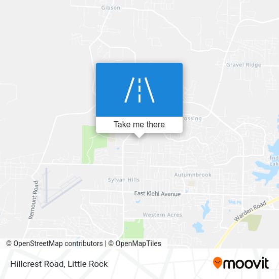 Mapa de Hillcrest Road
