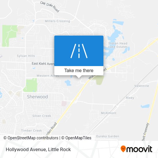 Hollywood Avenue map