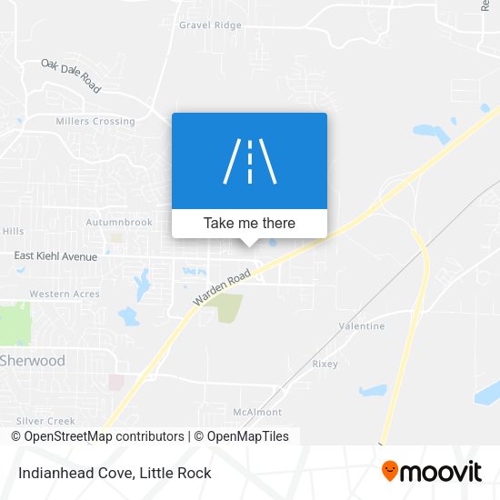 Indianhead Cove map