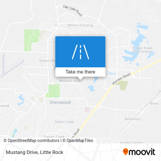 Mustang Drive map