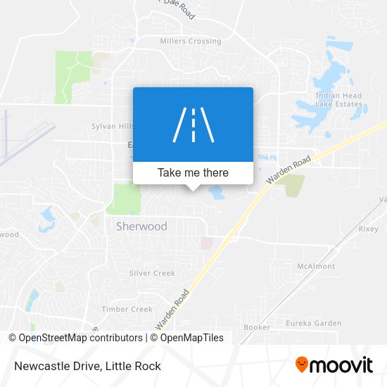 Newcastle Drive map