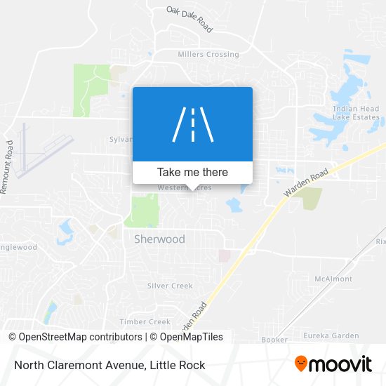 North Claremont Avenue map
