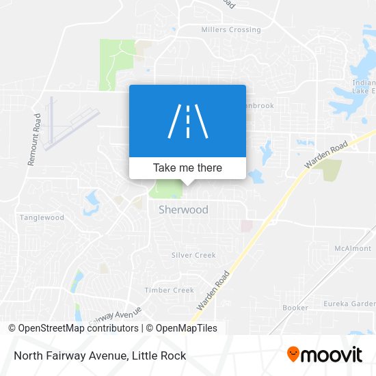 Mapa de North Fairway Avenue