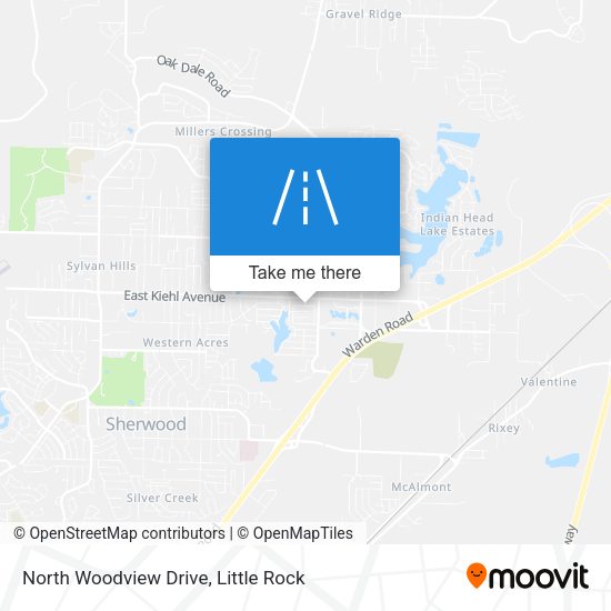 North Woodview Drive map