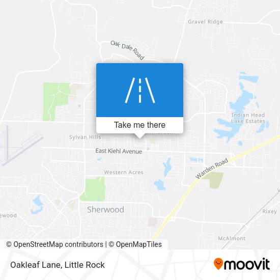 Mapa de Oakleaf Lane