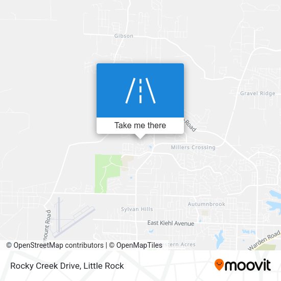 Rocky Creek Drive map