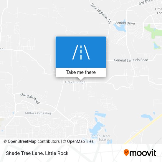 Mapa de Shade Tree Lane