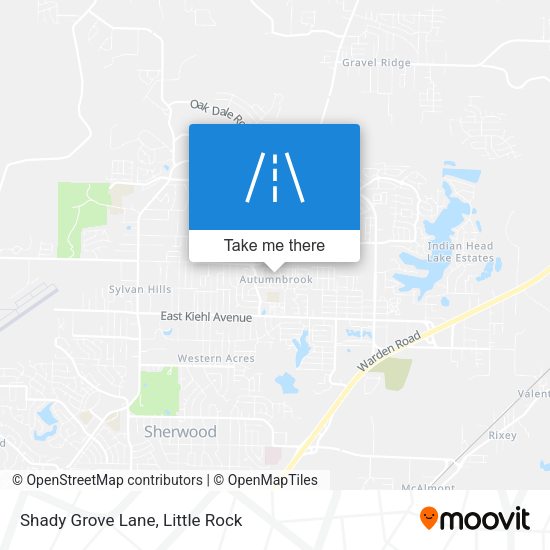 Shady Grove Lane map